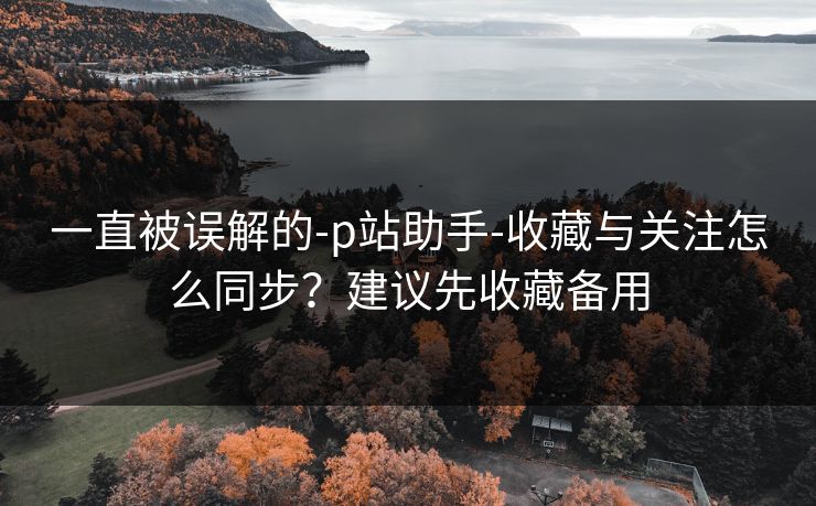 一直被误解的-p站助手-收藏与关注怎么同步？建议先收藏备用